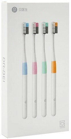 Набор зубных щеток DRBEI Toothbrush 4-pack (4 colors) (MB0104010409)