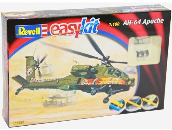 Сборная модель Revell 06646 Боевой Вертолет AH-64 Apache 1:100