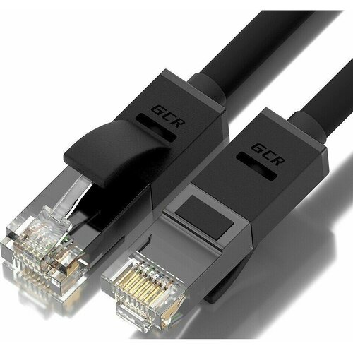 Кабель LAN для подключения интернета GCR cat5e RJ45 UTP 6м патч-корд patch cord шнур провод для роутер smart TV ПК черный литой кабель lan для подключения интернета gcr cat5e rj45 utp 2м патч корд patch cord шнур провод для роутер smart tv пк черный литой
