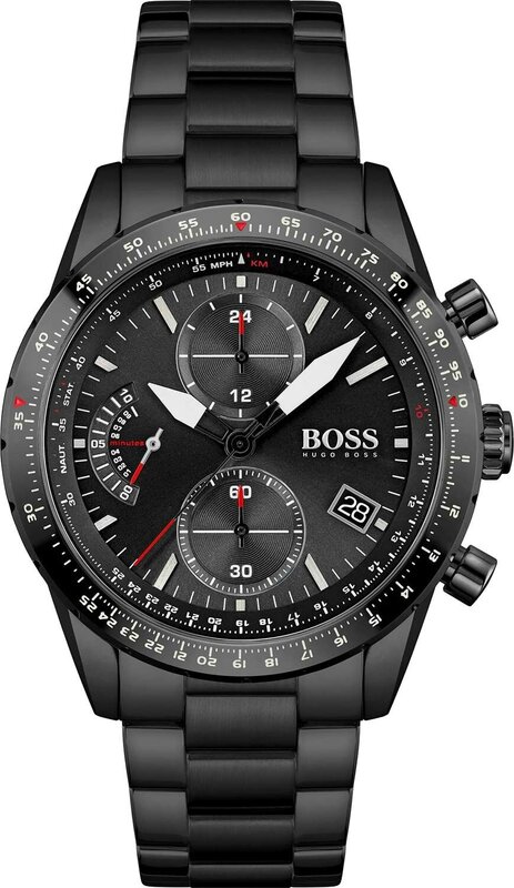 Наручные часы BOSS Pilot Edition, черный