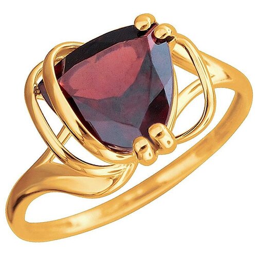 фото Эстет кольцо с 1 гранатом из красного золота 01к3112170-5, размер 17