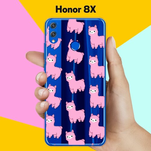 Силиконовый чехол Ламы на Honor 8X силиконовый чехол белые ламы на honor 30