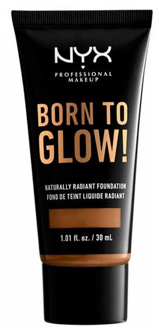 NYX professional makeup Тональный крем Born to glow!, 30 мл, оттенок: sienna