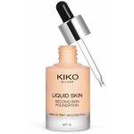 KIKO MILANO Тональная основа с эффектом второй кожи SPF 15 Liquid Skin Second Skin Foundation (10 Warm Beige) - изображение