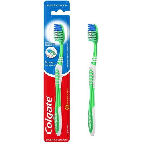 Зубная щетка COLGATE Эксперт Чистоты средняя жест FVN52149, 1 шт.