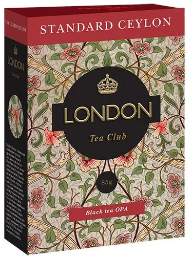 Чай черный London tea club Standart сeylon в пакетиках, 100 пак.