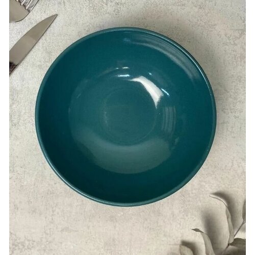 Пиалы для супа, 6 шт, керамика, диаметр 16 см, объем 330 мл, цвет бирюзовый