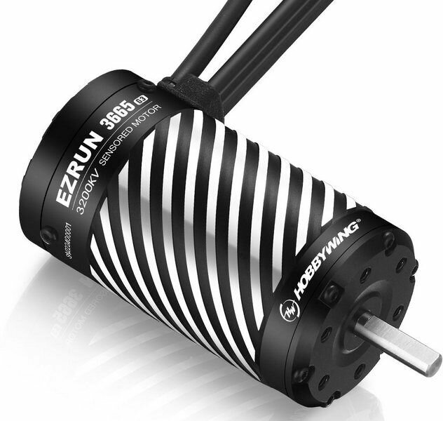 Бесколлекторный мотор Hobbywing EZRUN-3665SD-3200KV-BLACK-G3 5.00/16.5мм, 1/10 бессенсорный HW-30402607