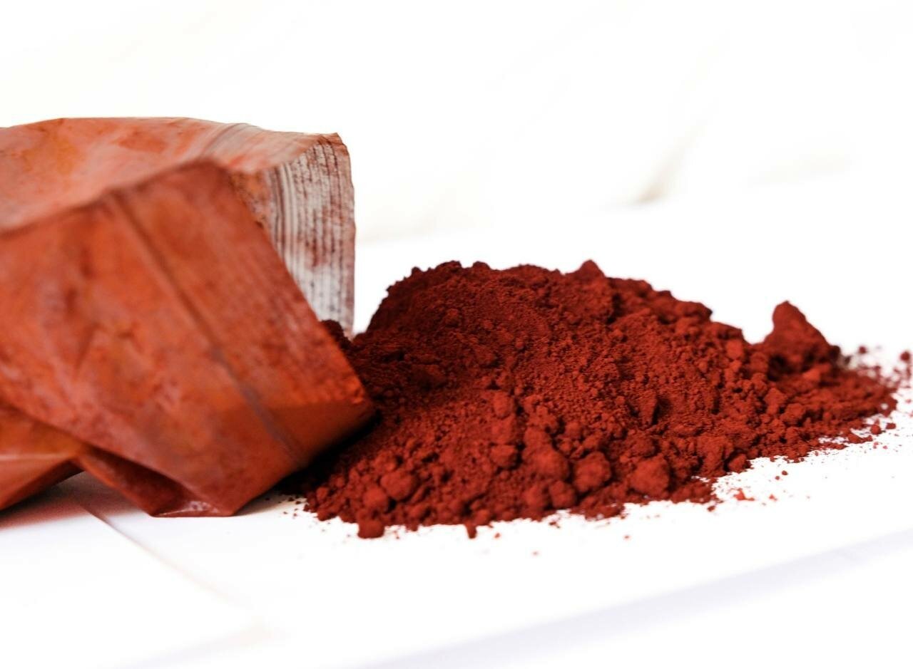 Пигмент железооксидный красный 130 для ЛКМ, гипса, бетона, резины, 2 кг. - фотография № 3