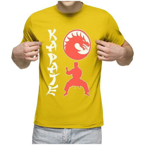 Футболка Us Basic, размер L, желтый мужская футболка карате karate s красный