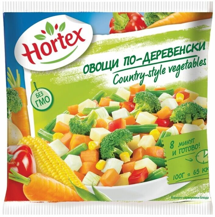 Смесь овощная Hortex Овощи по-деревенски замороженная