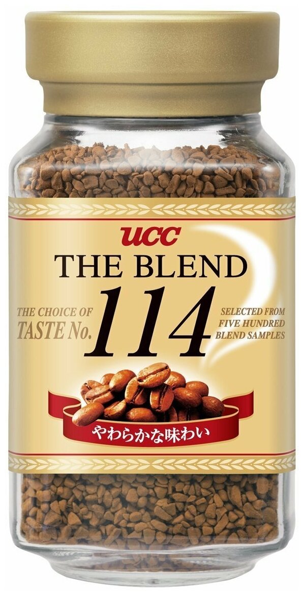 UCC THE BLEND Кофе растворимый мягкий вкус Коллекция 114, банка 135 гр. - фотография № 1