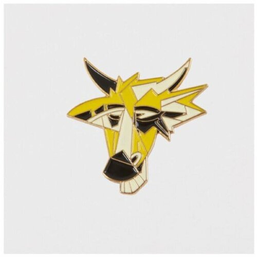 Значок Heart Of Moscow, желтый, черный