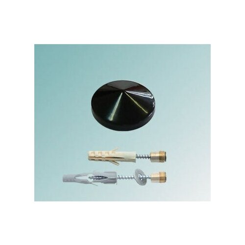 Держатель 5.01Д, D=16мм, S=6-8мм, черный глянец