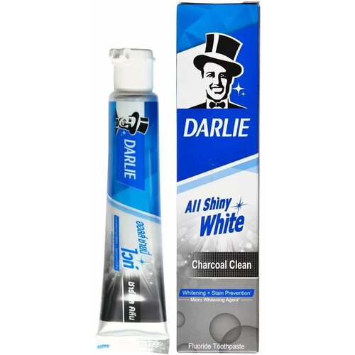 Зубная паста  All Shiny White Charcoal Clean 140 гр.