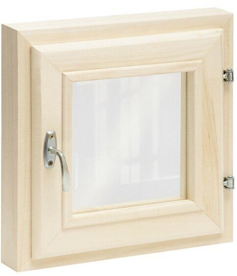 Добропаровъ Окно, 40×40см, двойное стекло липа, внутреннее открывание - фотография № 11