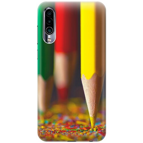 фото Ультратонкий силиконовый чехол-накладка для meizu 16xs с принтом "желтый карандаш" gosso