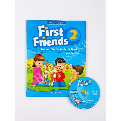 American First Friends 2 Student Book+Activity Book+CD american first friends 1 student book activity book cd