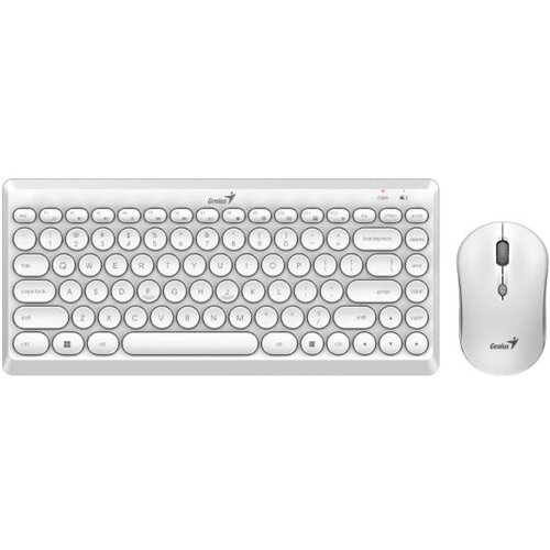 Клавиатура и мышь беспроводные GENIUS LuxeMate Q8000 Белый (31340013411)