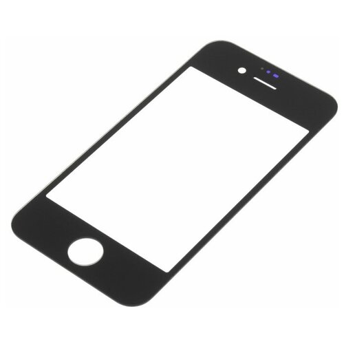 Стекло модуля для Apple iPhone 4 / iPhone 4S, черный, AA защитное стекло на iphone 4 4s