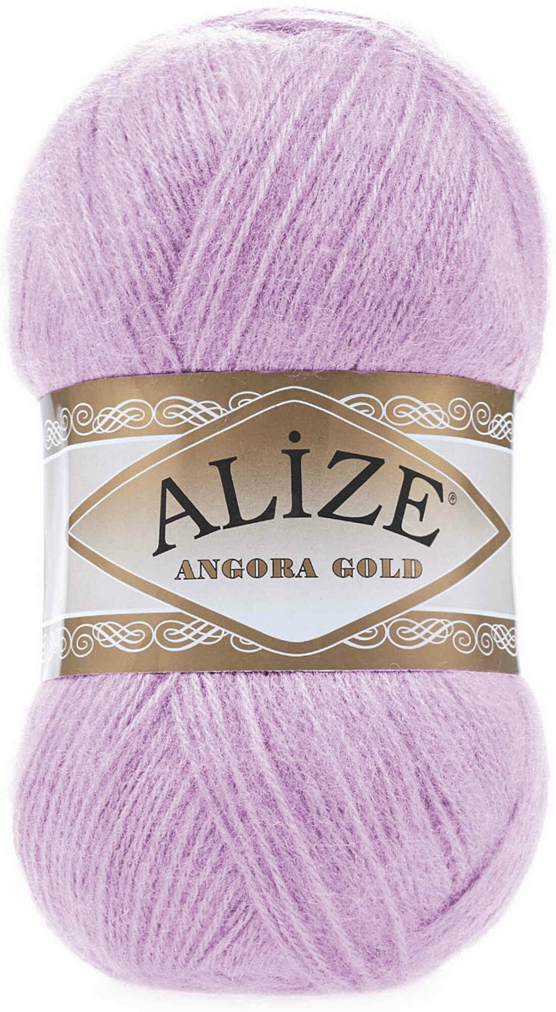 Пряжа Alize Angora Gold бледно лиловый (27), 80%акрил/20%шерсть, 550м, 100г, 3шт