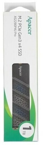 Накопитель SSD M.2 2280 Apacer AS2280P4U PRO 1TB PCIe Gen3x4, NVMe, 3D NAND, R3500/W3000 Mb/s, MTBF 1.8M, Retail - фото №9