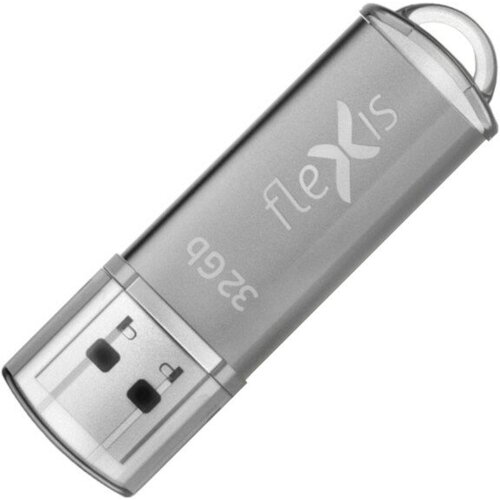 Флешка Flexis RB-108 (FUB20032RB-108) серебристый 32GB (USB2.0)