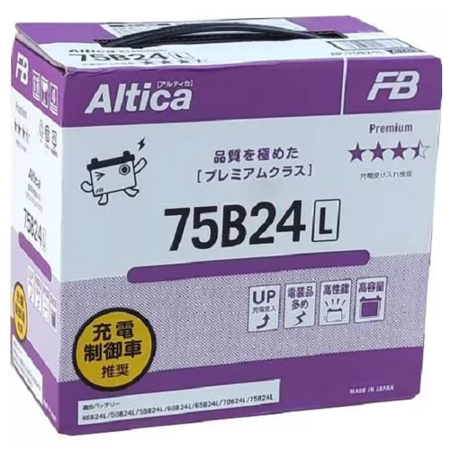 фото Аккумулятор fb altica premium 75b24l furukawa battery