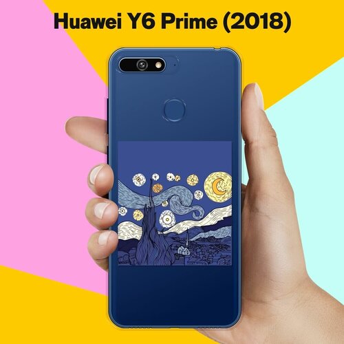 Силиконовый чехол Ночь на Huawei Y6 Prime (2018)