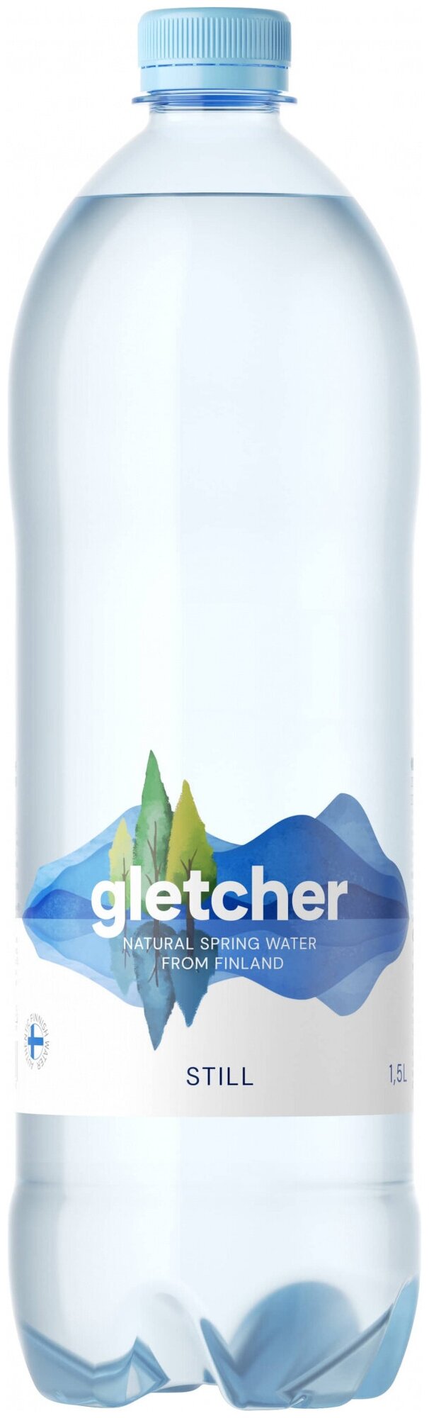 Вода природная питьевая Gletcher / Глетчер негазированная ПЭТ 1.5 л (6 штук)