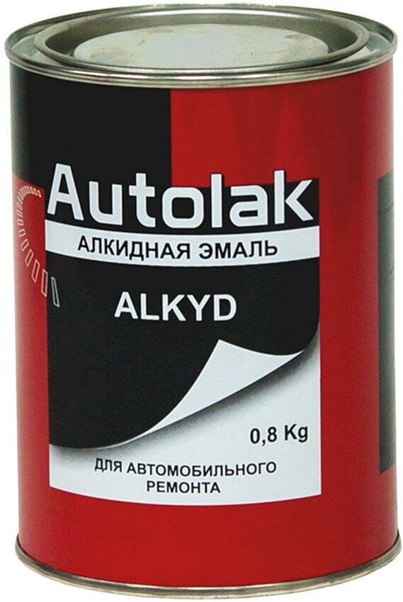 Автоэмаль Autolak - 040 Белая Тойота (Алкидная) 0,8 кг.