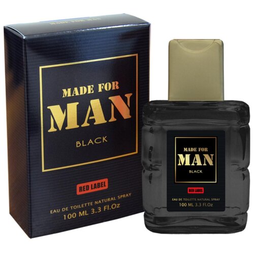 Delta Parfum туалетная вода Made For Man Black, 100 мл, 265 г туалетная вода мужская del man 100 мл