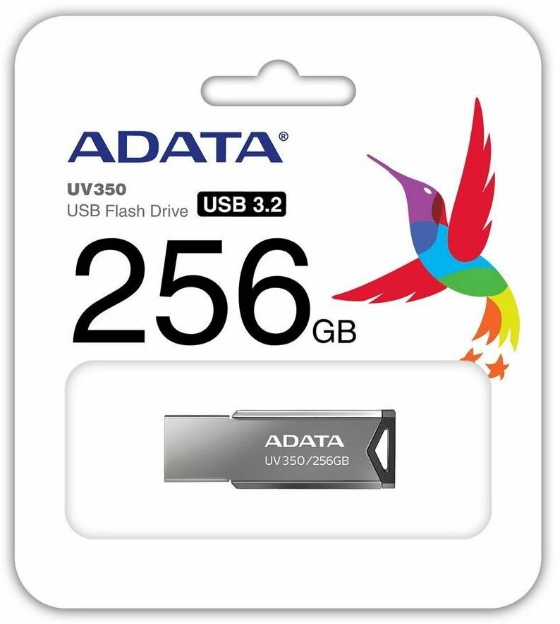 256GB UV350 USB 3.2 Gen1 grey Adata - фото №8