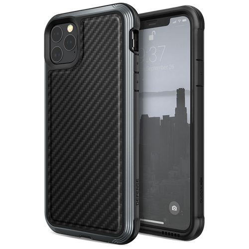 Чехол X-Doria Defense Lux для iPhone 11 Pro Чёрный карбон