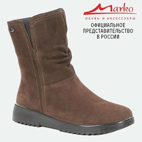 Полусапоги Marko, полнота 8, размер 36, коричневый полусапоги marko полнота 7 размер 36 черный