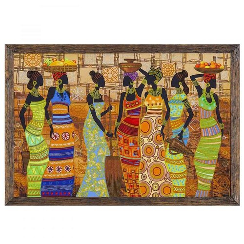 фото Дк1038 набор для вышивания бисером 'нова слобода' 'африканские красавицы', 76x50 см nova sloboda