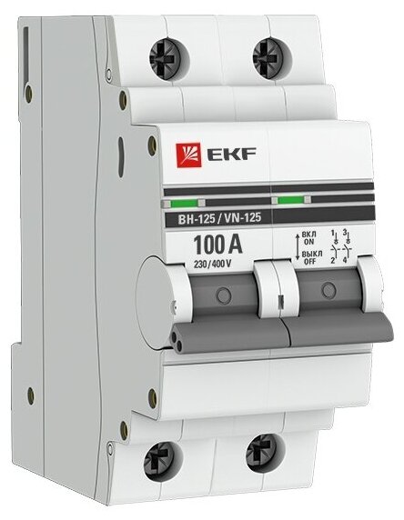 Автоматический выключатель EKF ВН-125 10kA