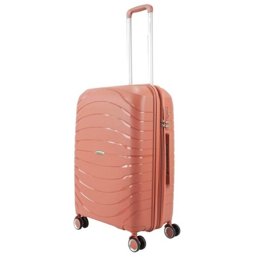 Умный чемодан Impreza Meridian, 55 л, размер M, бежевый умный чемодан l case ch0580 55 л размер m синий