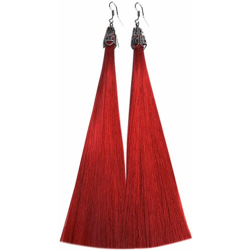 Серьги с подвесками Hairshop, красный