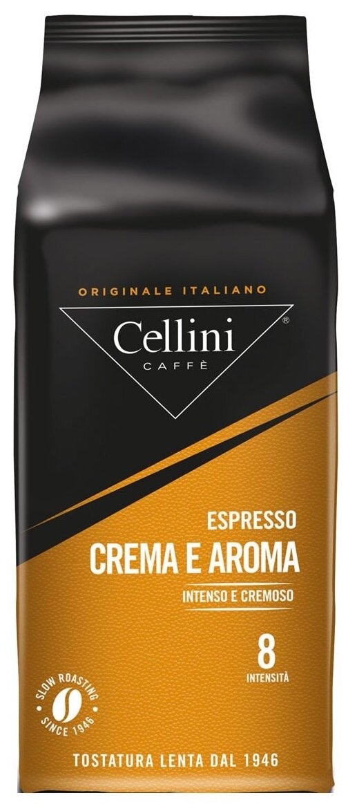 Кофе в зернах Cellini Crema e aroma 1000 г.(Челлини Крем арома, 1кг, зерно)