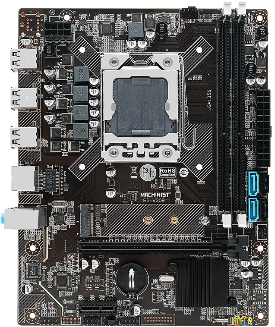 Комплект материнской платы X79 : LGA 1356 + Xeon E5 2430 + DDR3 8Гб