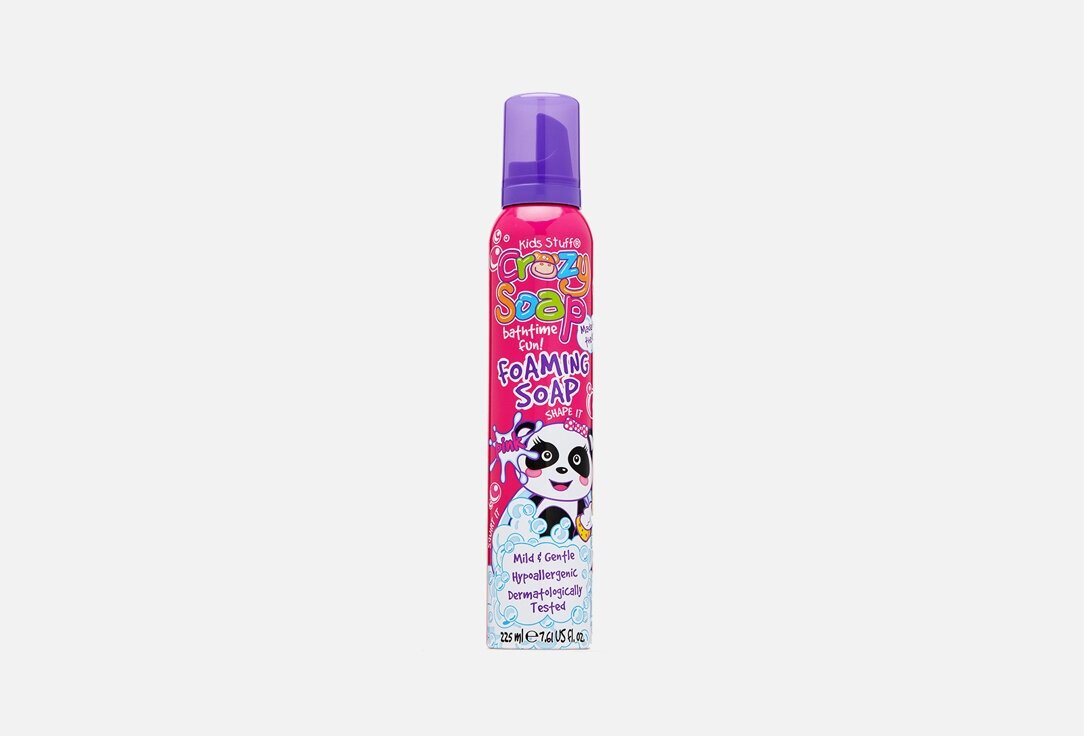 Мусс-пена для купания и детских забав Kids Stuff, Crazy Soap Bathtime Fun Foaming Soap Pink 225мл