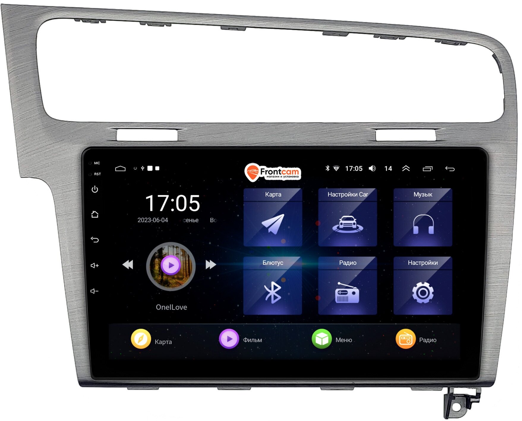 Штатная магнитола Volkswagen Golf 7 (2012-2020) (серая) OEM RK10-048 на Android 10 IPS