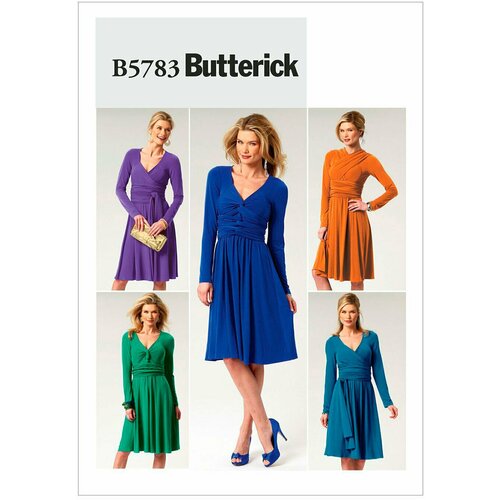 Выкройка Butterick №5783 Платье с драпировкой