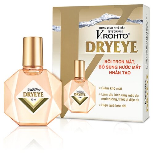 V.Rohto / Капли для глаз V.Rohto Dry Eye от сухости глаз, 13 мл, Вьетнам