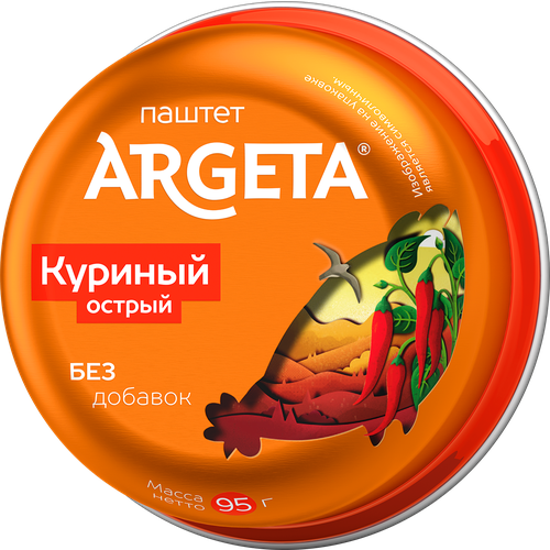 Паштет Argeta куриный острый