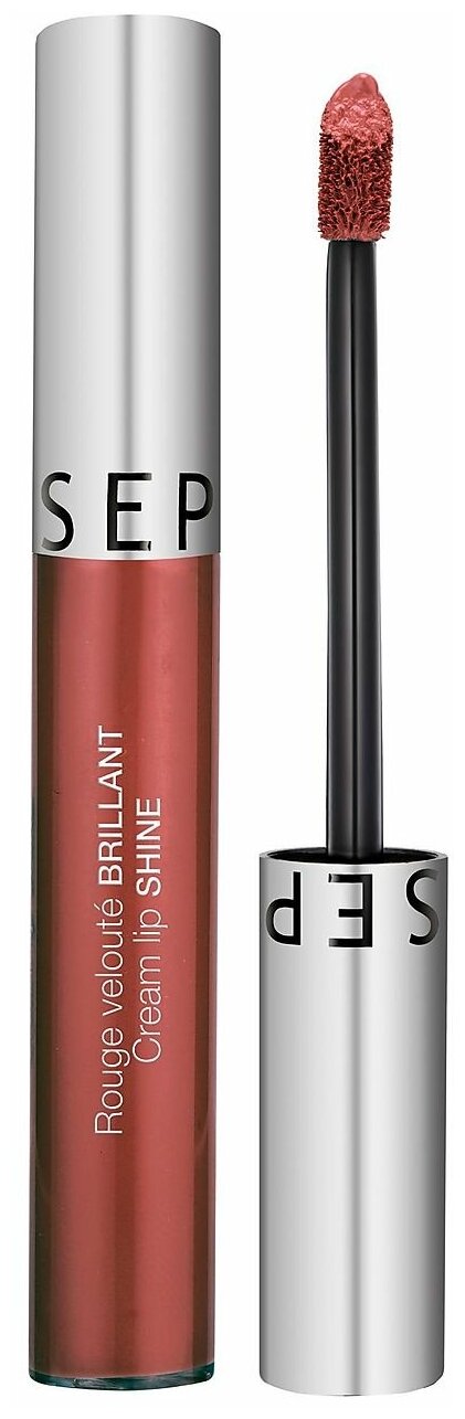 Sephora жидкая помада для губ Cream Lip Shine, оттенок 18 Praline Crime