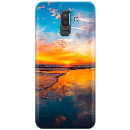 RE: PA Накладка Transparent для Samsung Galaxy J8 (2018) с принтом Закат на пляже re pa накладка transparent для samsung galaxy a6 plus 2018 с принтом закат на пляже