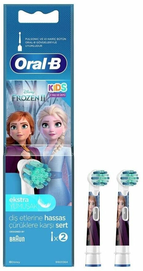 Сменные насадки Oral-B Kids Frozen, 2 шт EB10S-2 - фотография № 1