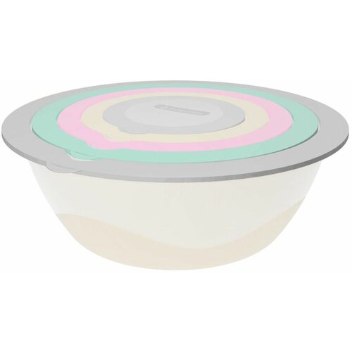 Набор салатников с крышкой Velvet 5шт (6,8л; 3,9л; 2,1л; 1,1л; 0,43л) FC2206-4